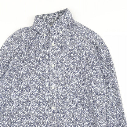 Mens UK Size S Gap Blue  Button-Up Long Sleeve Casual Shirt