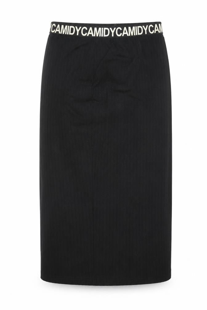 Front view of Camidy women’s black straight & pencil skirt, size M