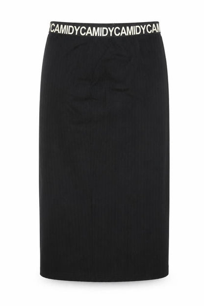 Front view of Camidy women’s black straight & pencil skirt, size M