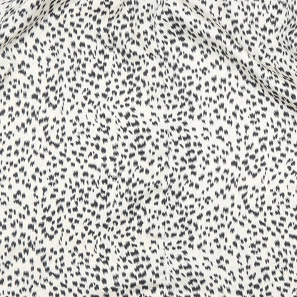 AX Womens Beige Animal Print  Basic Blouse Size 14  - Leopard print