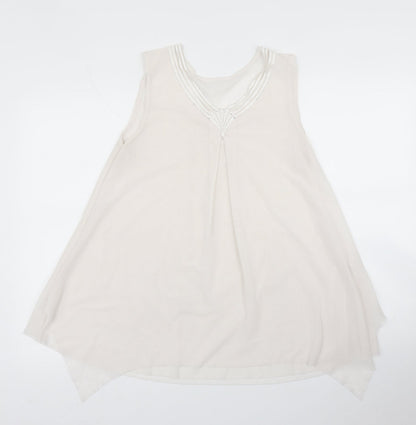 Womens UK Size M Preworn Pink Basic Blouse