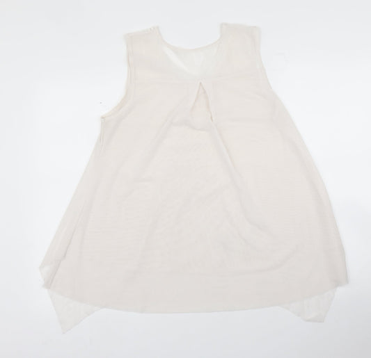 Womens UK Size M Preworn Pink Basic Blouse
