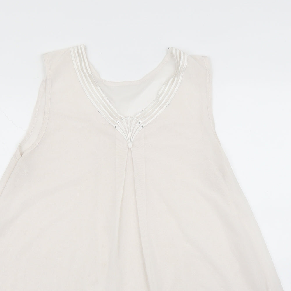 Womens UK Size M Preworn Pink Basic Blouse