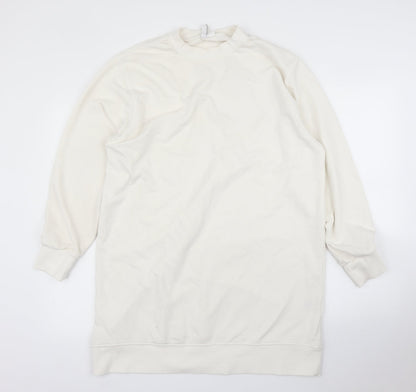 Womens UK Size M H&M White Pullover Jumper