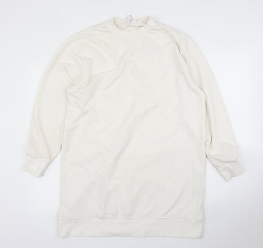 Womens UK Size M H&M White Pullover Jumper