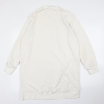Womens UK Size M H&M White Pullover Jumper