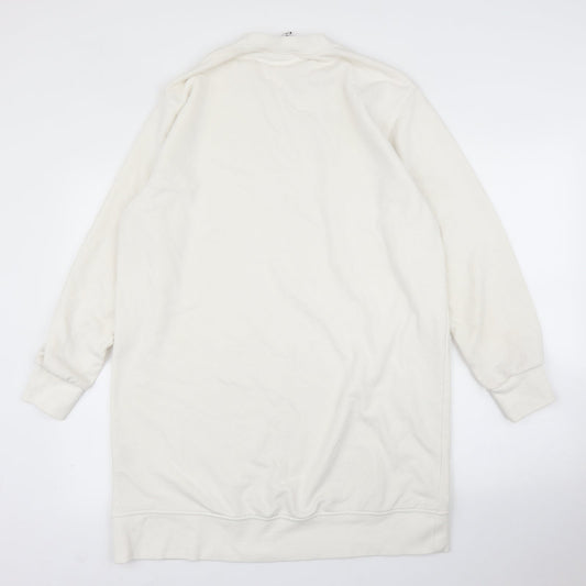Womens UK Size M H&M White Pullover Jumper