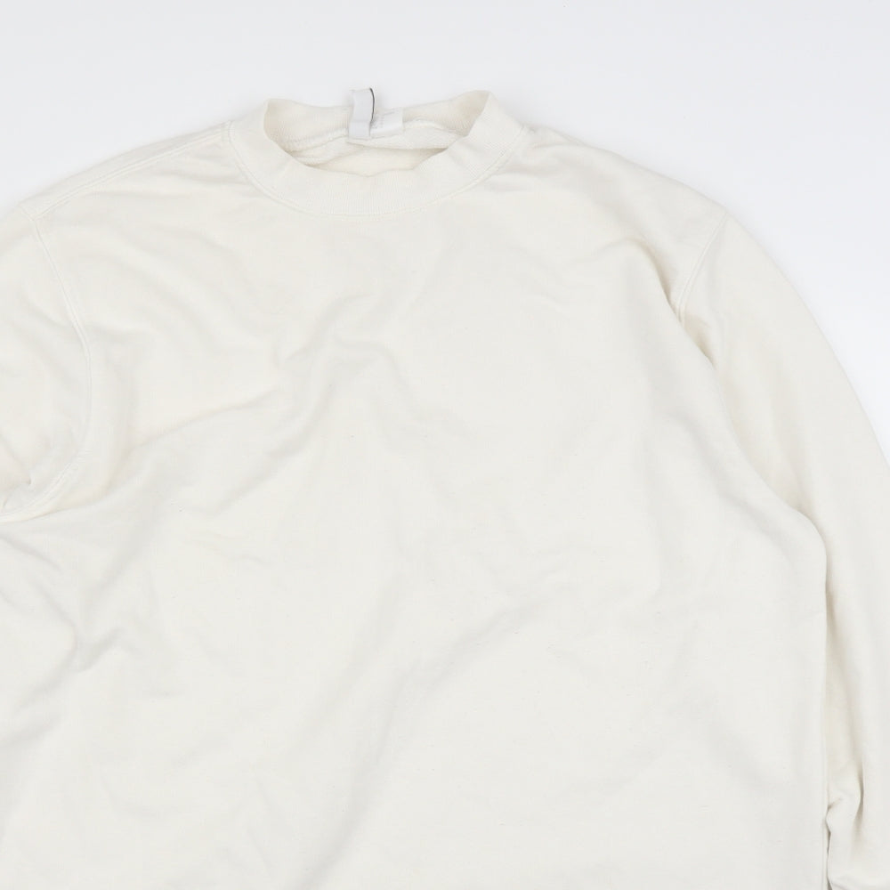 Womens UK Size M H&M White Pullover Jumper
