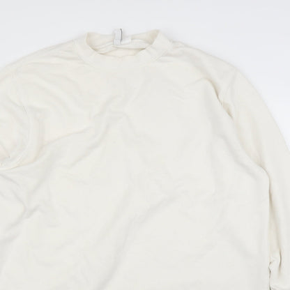 Womens UK Size M H&M White Pullover Jumper