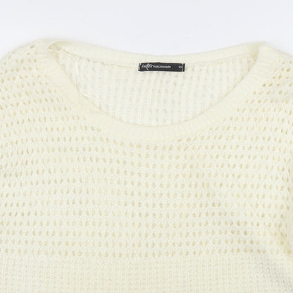 Womens UK Size 10 Internationale Ivory Pullover Jumper