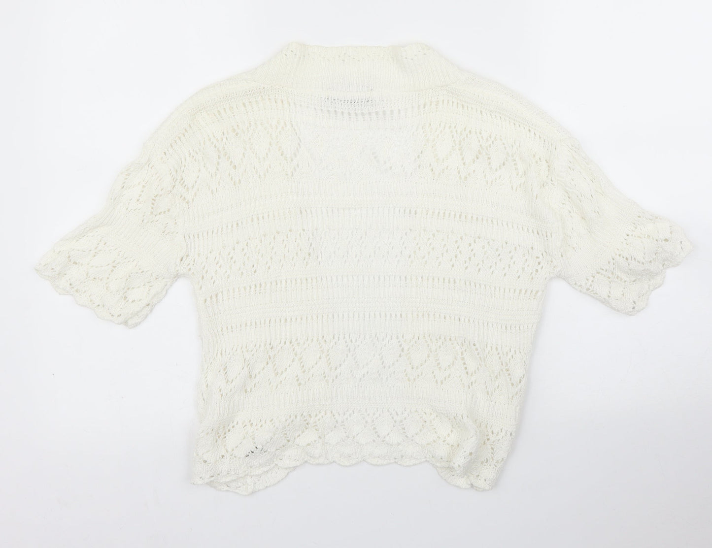 Muizz Womens Ivory   Cardigan Jumper Size M