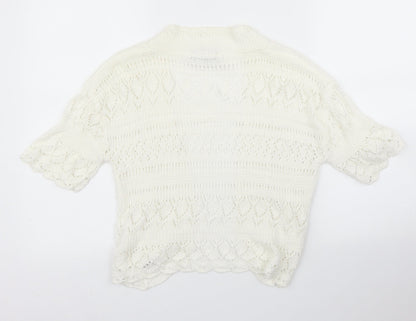 Muizz Womens Ivory   Cardigan Jumper Size M