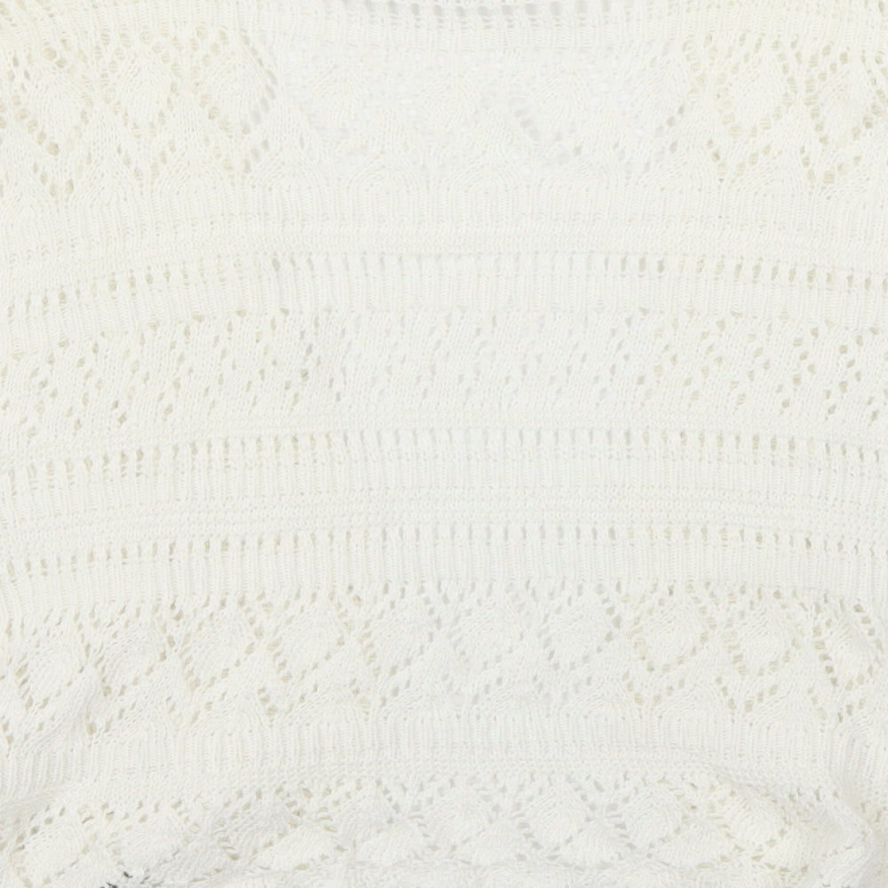 Muizz Womens Ivory   Cardigan Jumper Size M
