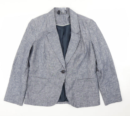 Womens UK Size 12 BM Regular Blue Blazer