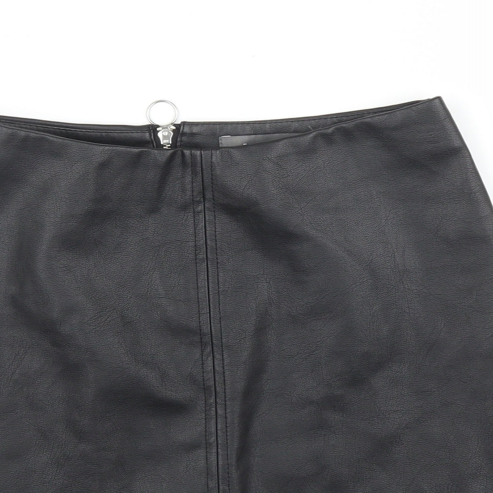 Primark Womens Black   A-Line Skirt Size 8