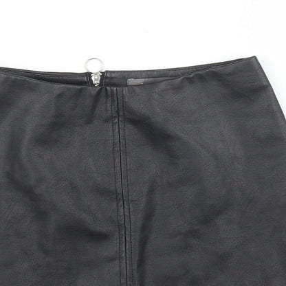 Primark Womens Black   A-Line Skirt Size 8