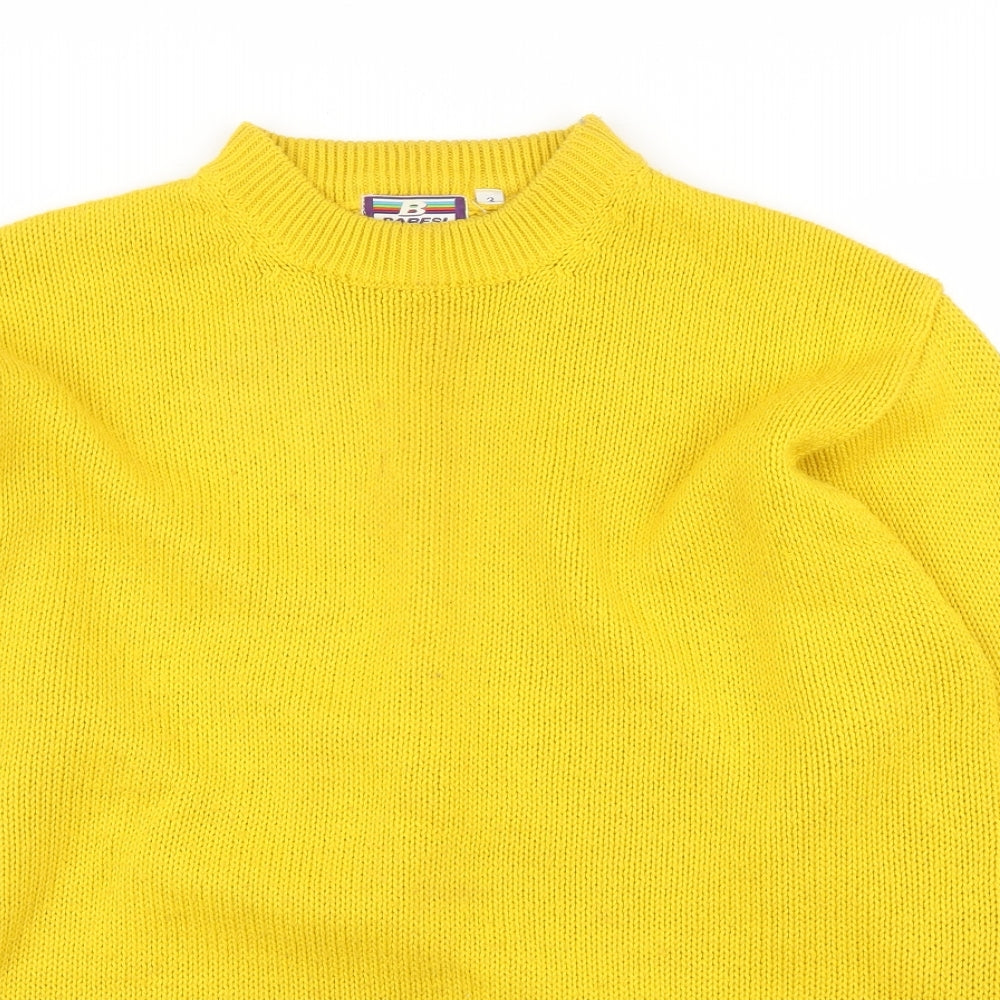 Baresi Womens Yellow   Pullover Jumper Size L