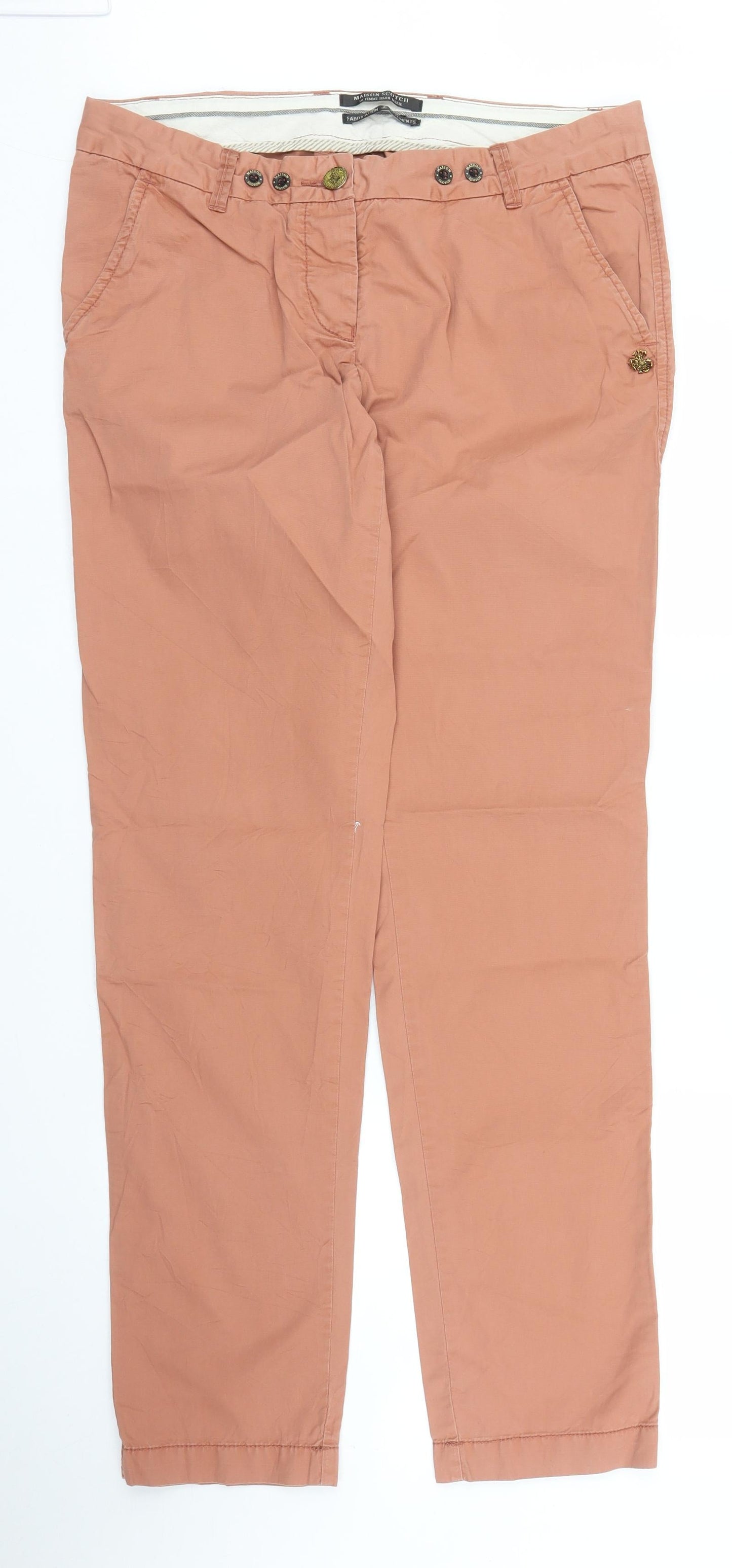 Maison Scotch Mens Pink   Chino Trousers Size 29 in L32 in