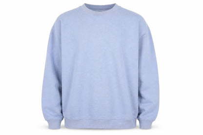 Front view of Monki men’s blue jumper, size M