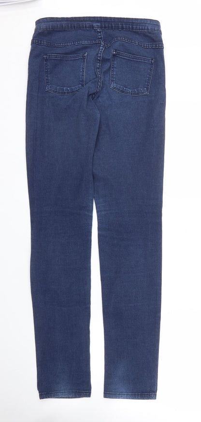 Womens UK Size L VILA Regular Fit Skinny Blue Jeans