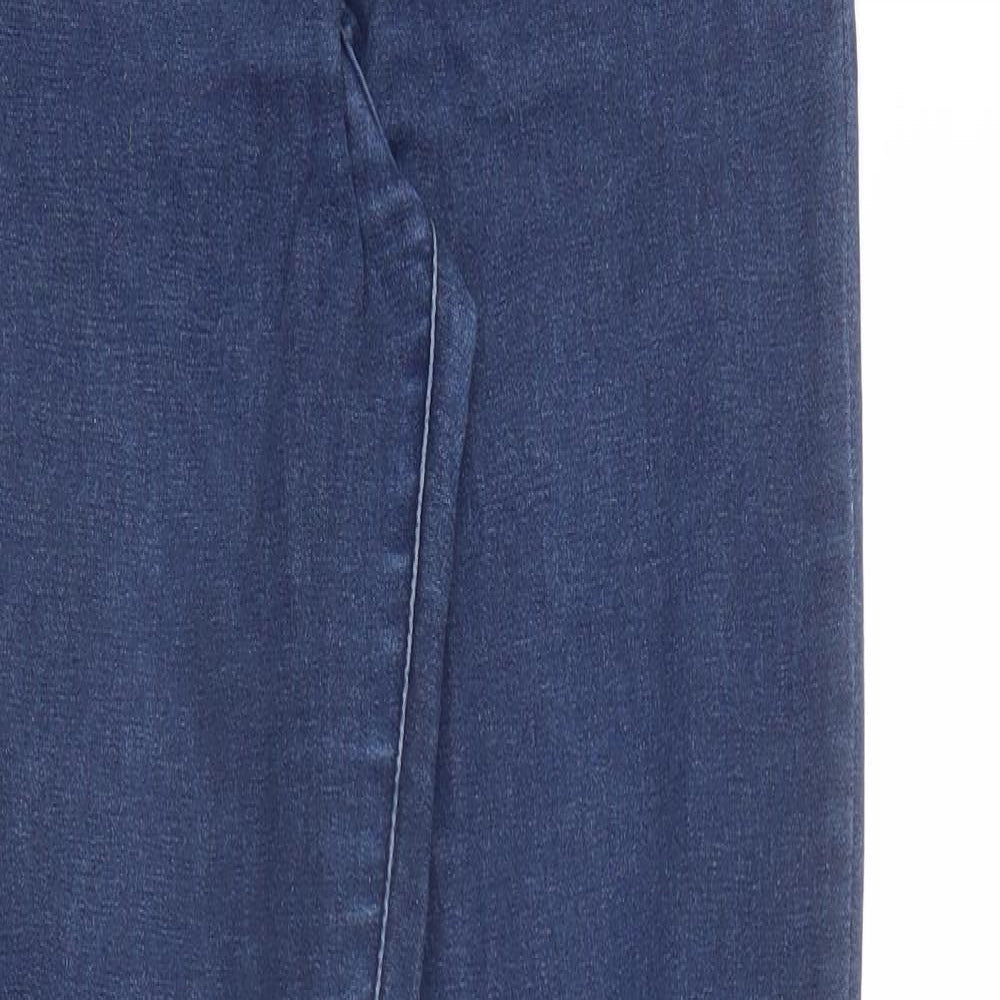 Womens UK Size L VILA Regular Fit Skinny Blue Jeans