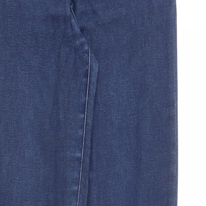 Womens UK Size L VILA Regular Fit Skinny Blue Jeans