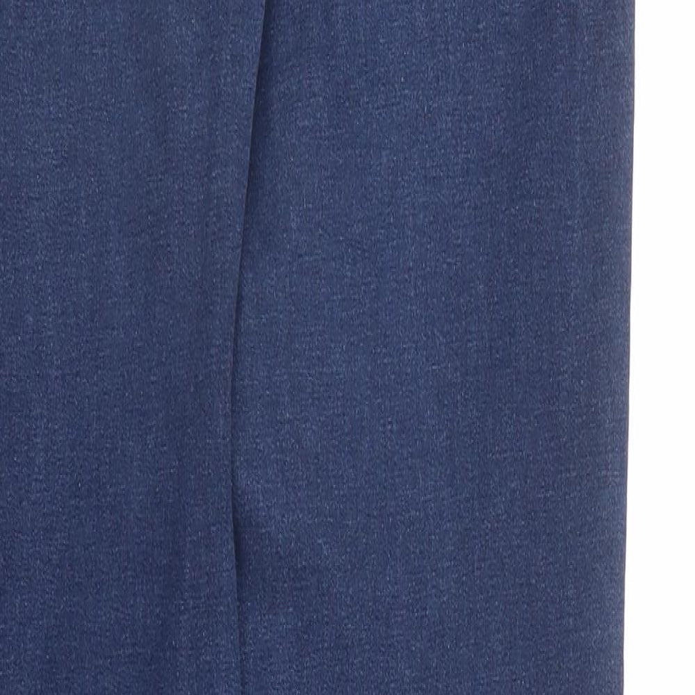Womens UK Size L VILA Regular Fit Skinny Blue Jeans