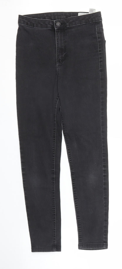 M&S Womens Black  Denim Skinny Jeans Size 8 L26 in