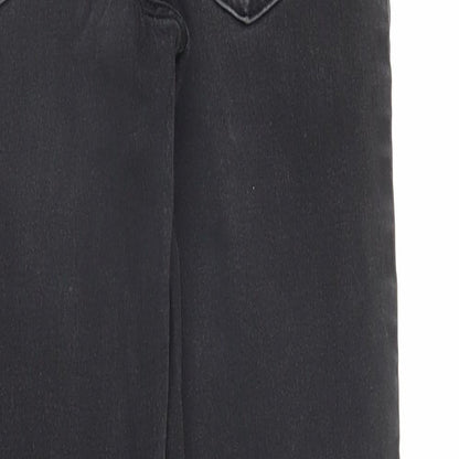 M&S Womens Black  Denim Skinny Jeans Size 8 L26 in