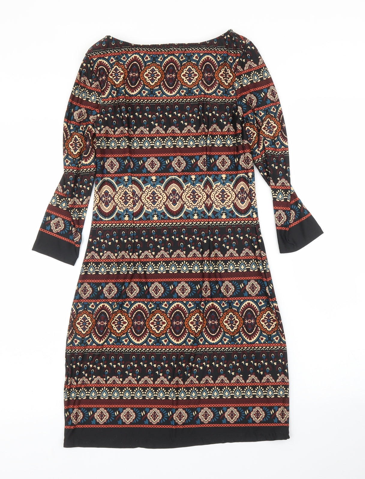 Primark Womens Brown Batik  A-Line  Size 6