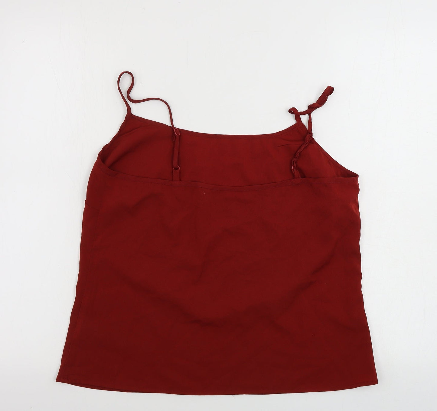 Womens UK Size 12 ASOS Red Basic Tank