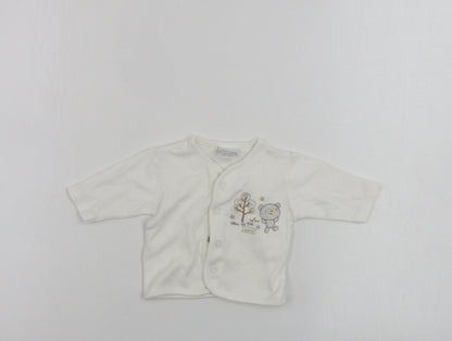 Front view of JUST TOO CUTE Baby White Jacket
