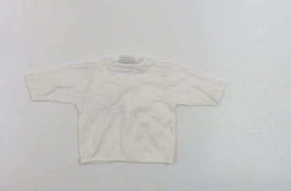 Back view of JUST TOO CUTE Baby White Jacket