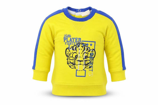 Preworn  Boys Yellow   Pullover Jumper Size 6-9 Months