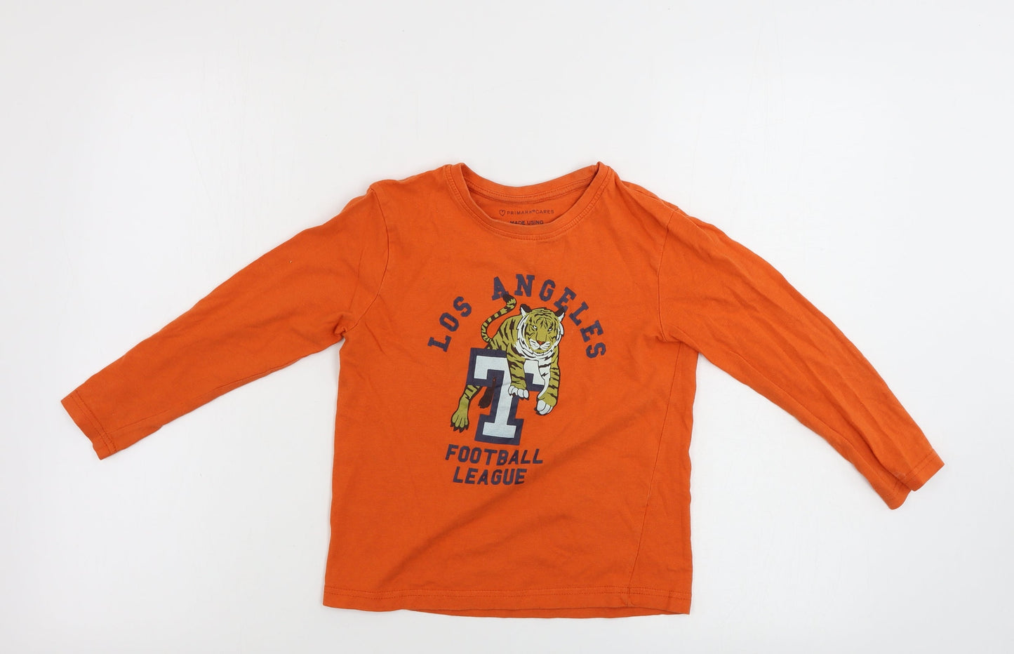 Primark  Boys Red   Basic T-Shirt Size 6-7 Years