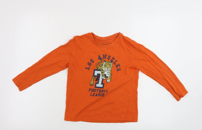 Primark  Boys Red   Basic T-Shirt Size 6-7 Years
