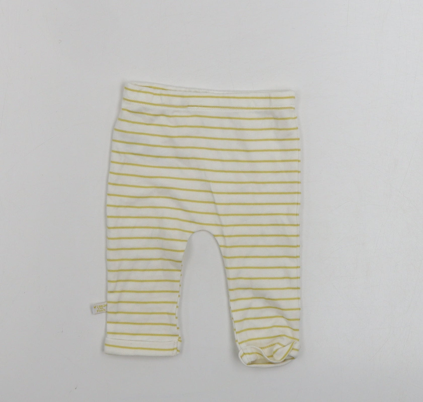 Disney Girls White Spotted  Jogger Leggings Size 3-6 Months