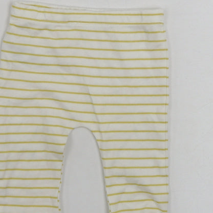 Disney Girls White Spotted  Jogger Leggings Size 3-6 Months