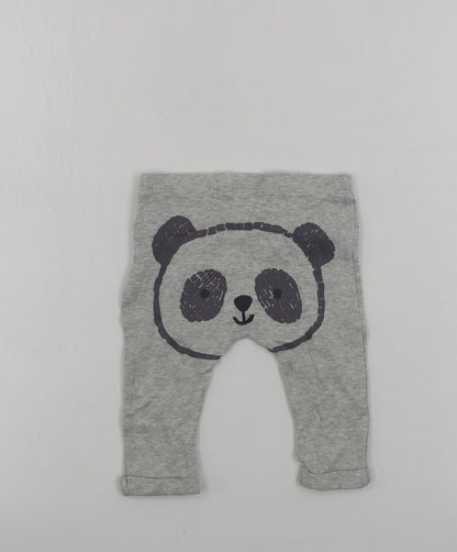 F&F  Boys Grey   Jogger Trousers Size 3-6 Months