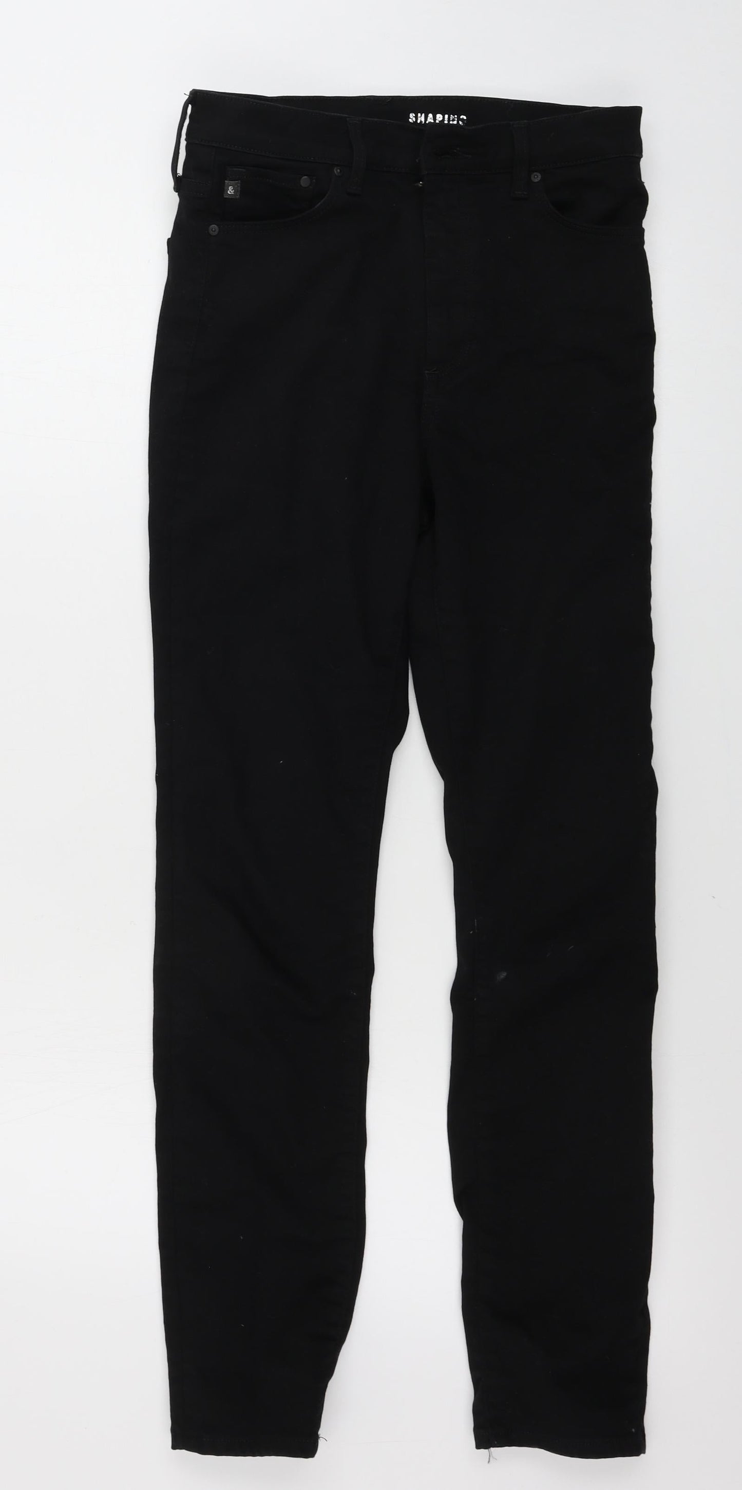 Womens UK Size 28 in denim Regular Fit Skinny Black Jeans