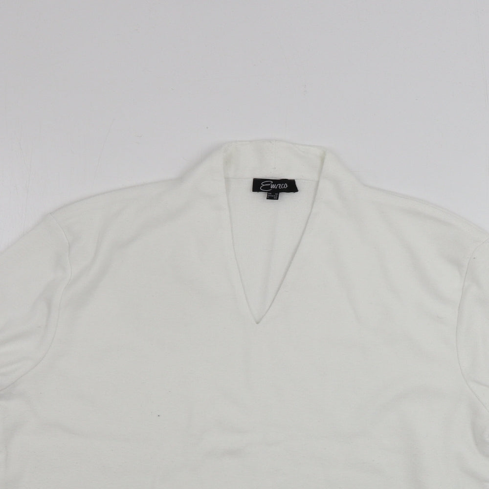 Womens UK Size 18 Emreco Ivory Pullover Jumper