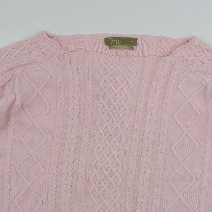 Womens UK Size M TRU Pink Pullover Jumper