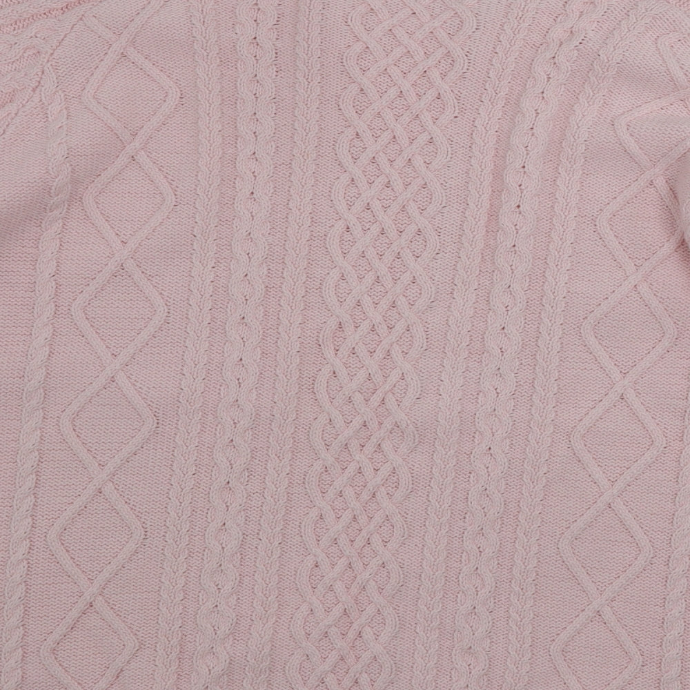 Womens UK Size M TRU Pink Pullover Jumper