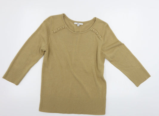 Klass Womens Beige   Pullover Jumper Size M