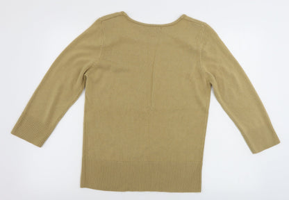 Womens UK Size M Klass Beige Pullover Jumper