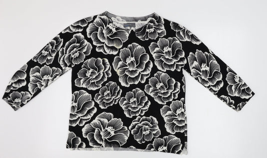 Womens UK Size 10 Papaya Black Pullover Jumper