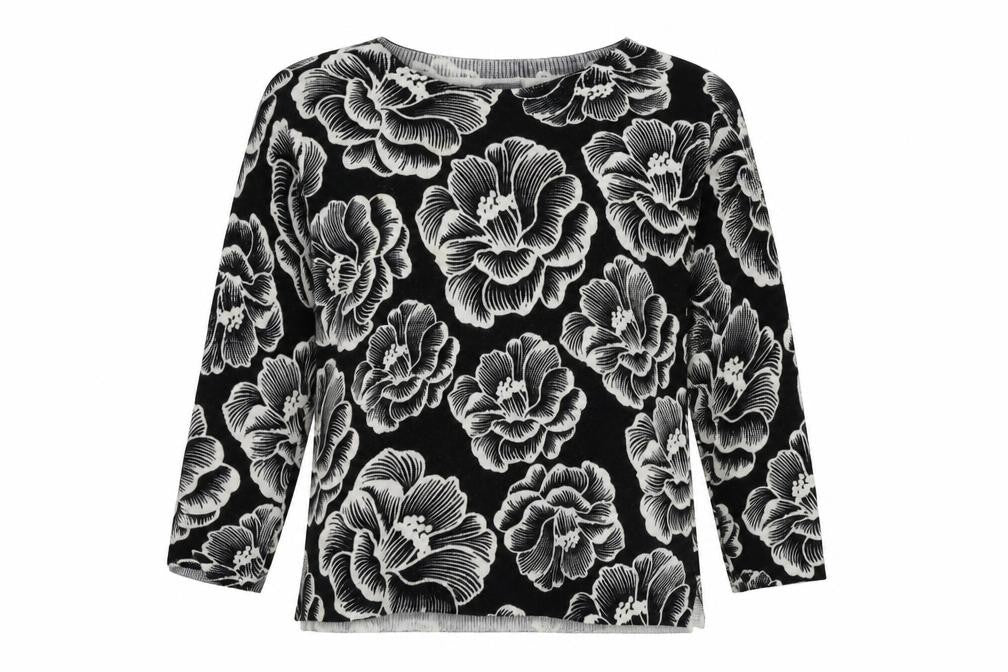 Womens UK Size 10 Papaya Black Pullover Jumper