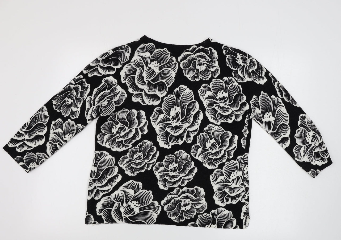 Womens UK Size 10 Papaya Black Pullover Jumper
