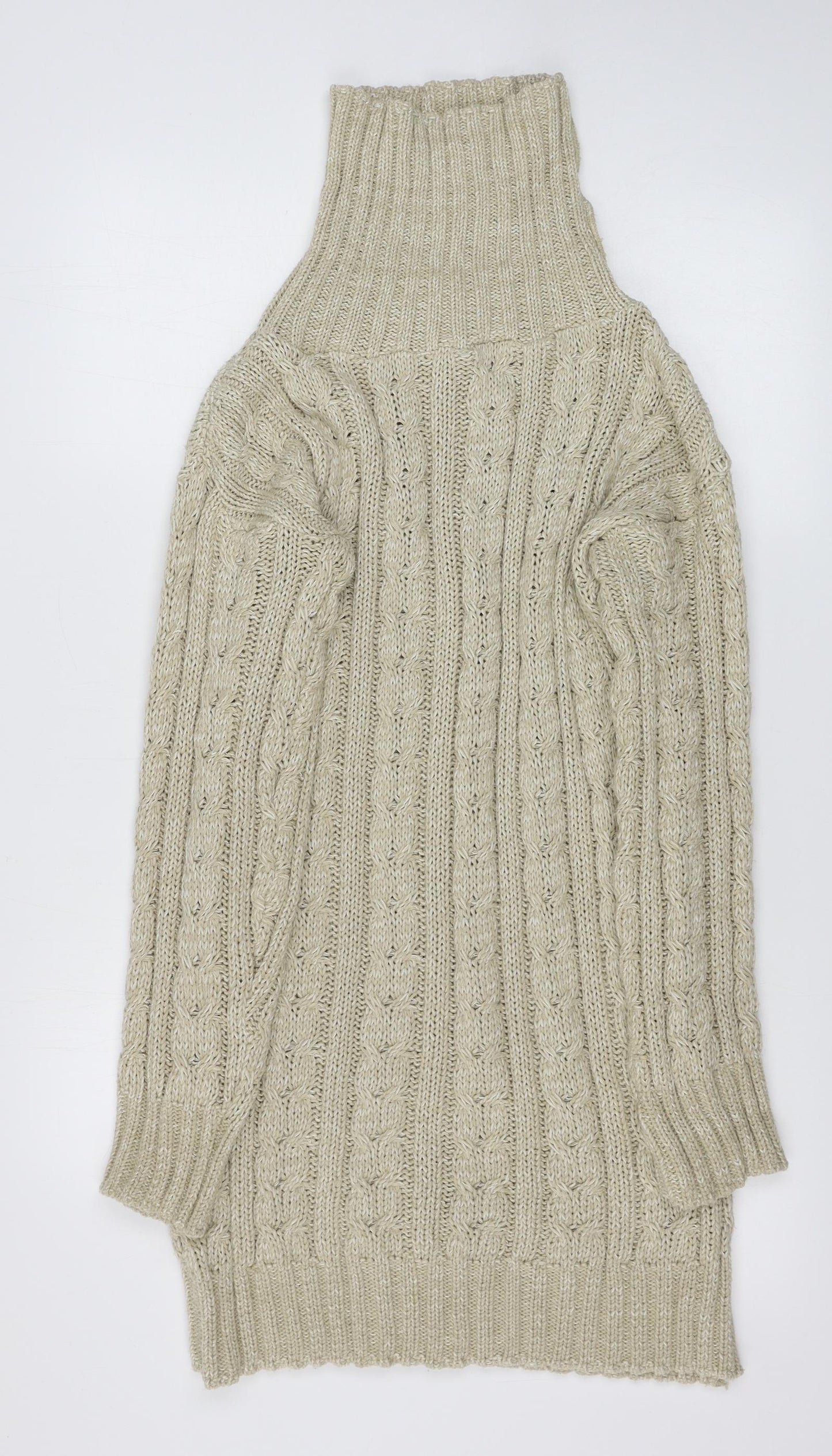 Womens UK Size M Misspap Beige Pullover Jumper
