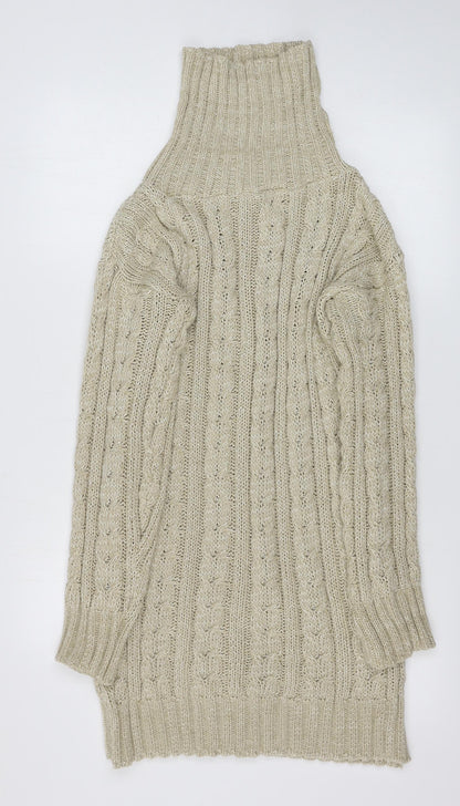 Womens UK Size M Misspap Beige Pullover Jumper